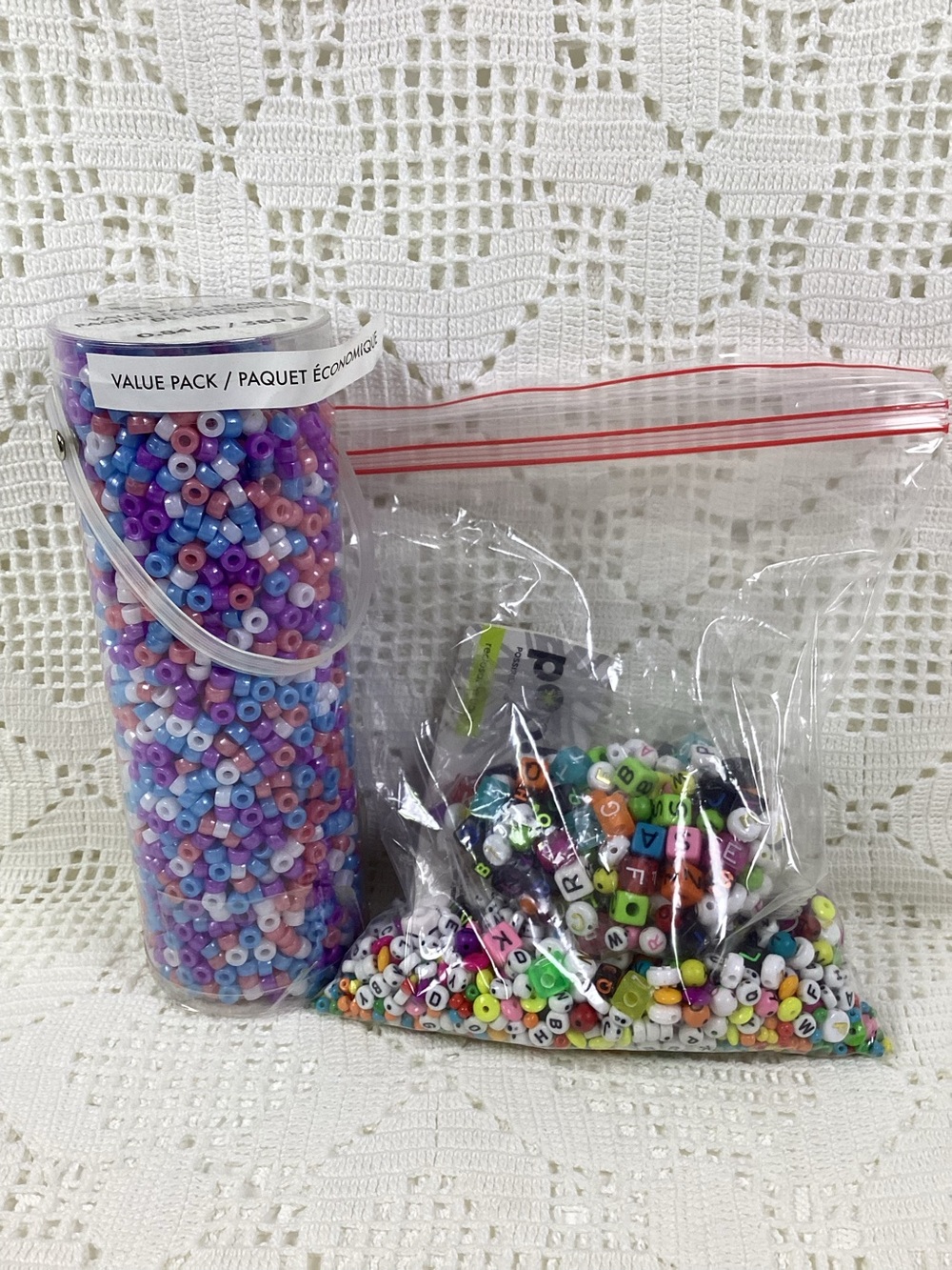 Assorted Purple & Multicolor Craft Bead Set for DIY